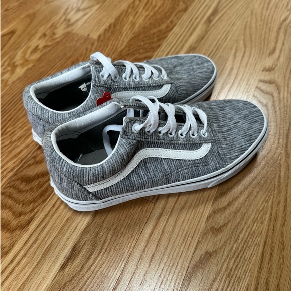 NWT Vans Old Skool RIB KNIT GRAY size 8.5 - Picture 3 of 7